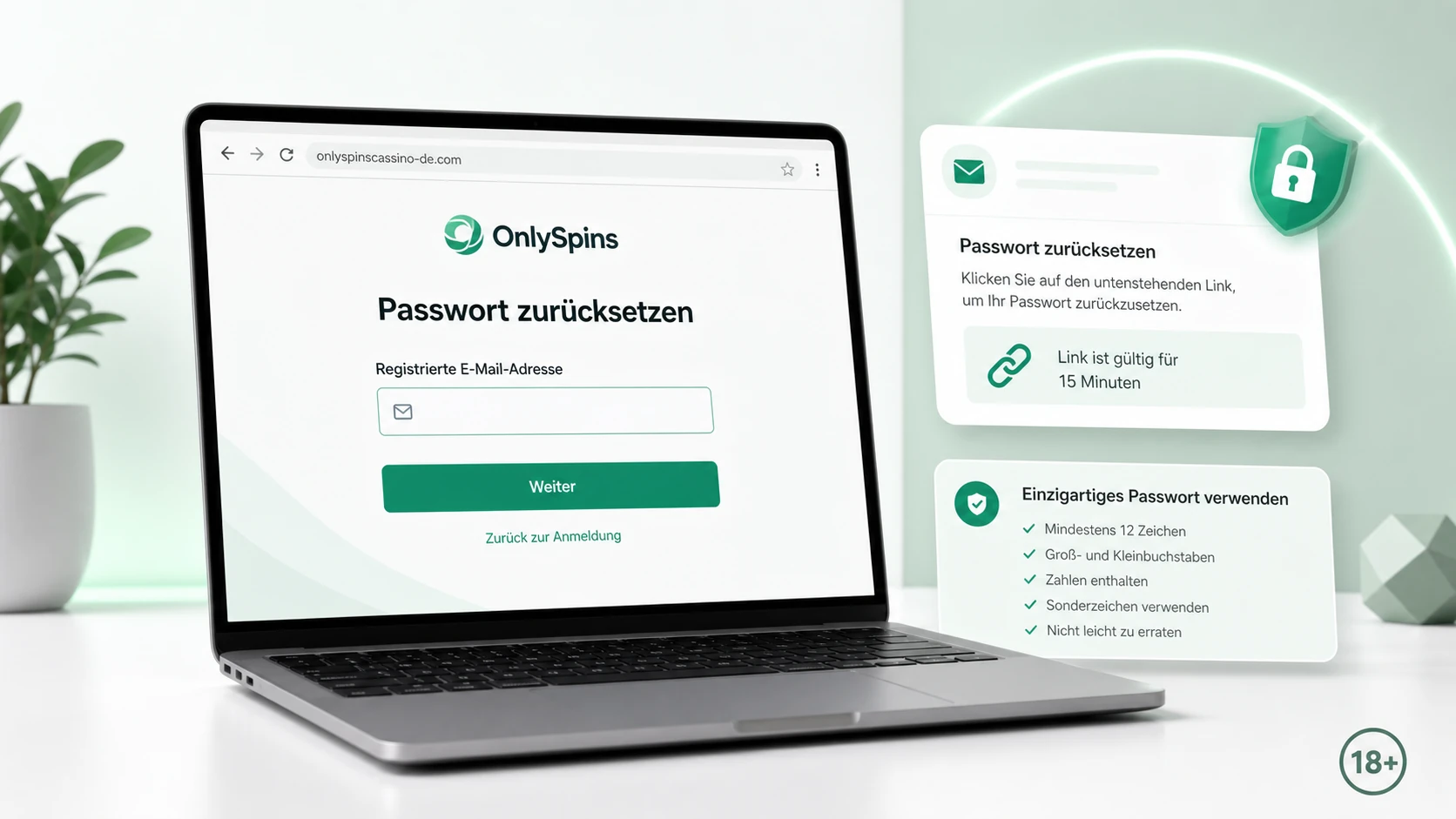 Passwort ändern oder zurücksetzen