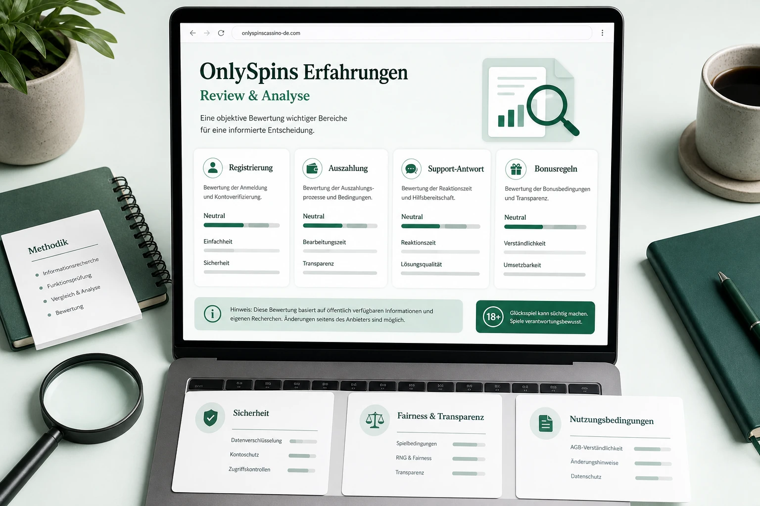 OnlySpins Erfahrungen auswerten